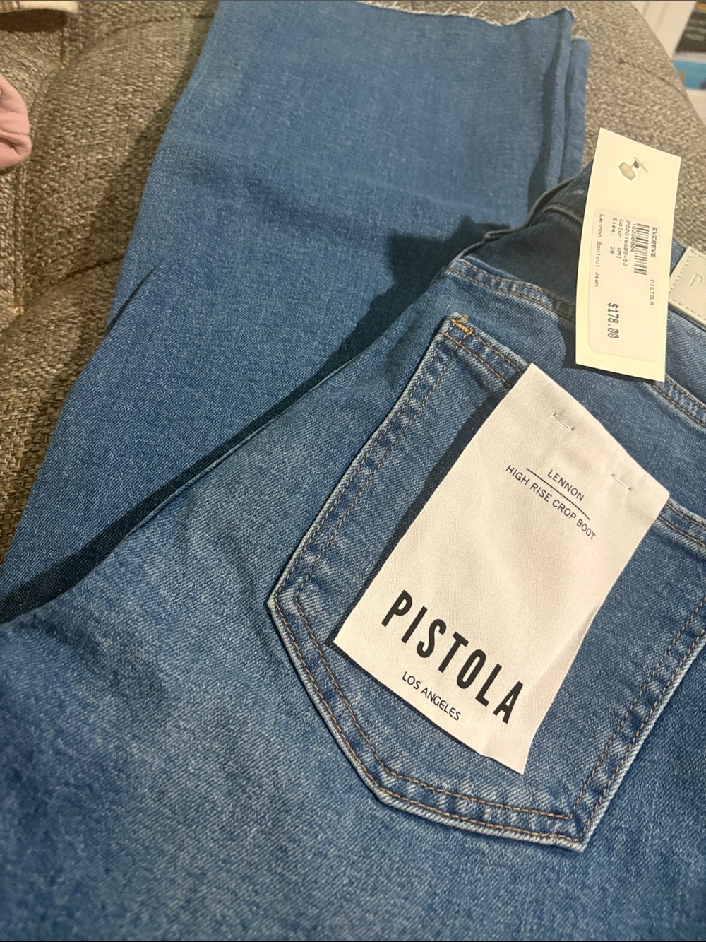 Pistola High-Rise Crop Boot Jeans 28”x25”